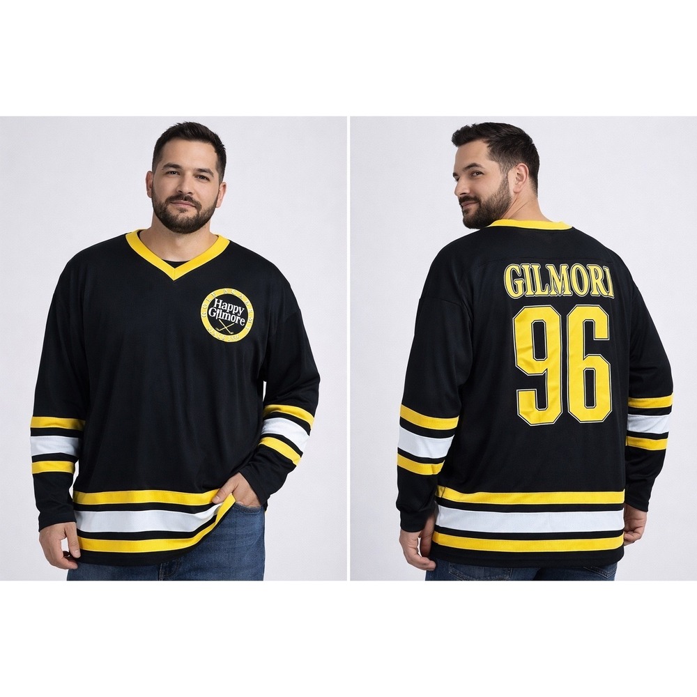 Happy Gilmore Golf Academy Jersey Mens 2XL Black Yellow Gilmore 96 Movie Merch